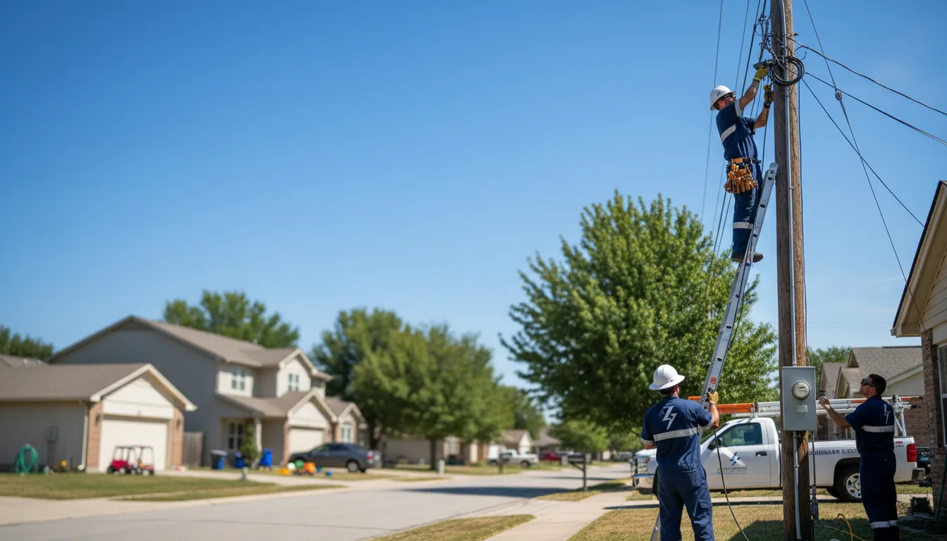 Residential electrician providing installation services in Charlotte, AR